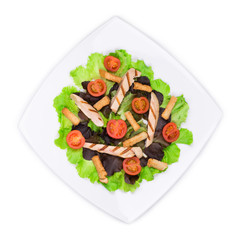 Beautiful caesar salad.