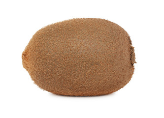 One whole ripe kiwi (isolated)