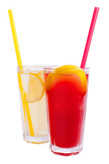 Cocktail on the white background