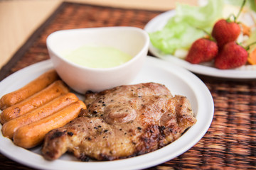Grilled steak