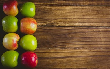 Fresh colorful apples