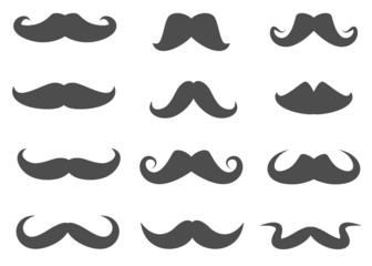 Vector Moustaches Set