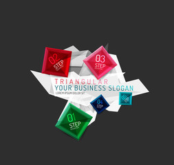 Vector fresh business abstract infographic