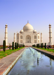 Fototapeta na wymiar Taj Mahal mausoleum, Agra, India