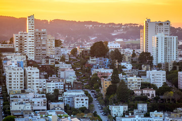 View of San Francisco from the Coit Tower