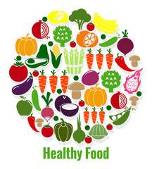 Vegetables healthy food