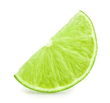 lime slice isolated