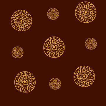 Brown background in African style