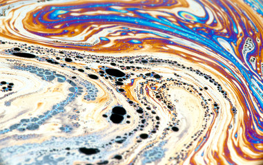 Colorful surface of bubble