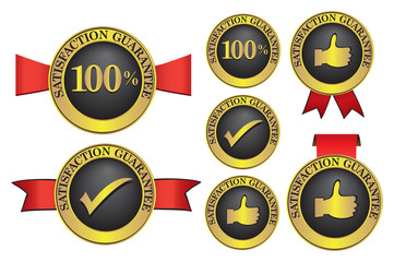 Satisfaction guaranteed gold medal