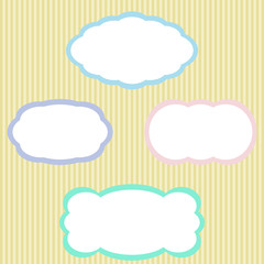 Set of labels for design.