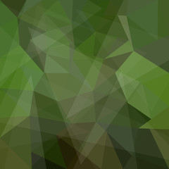 Abstract green geometric background with triangular polygons
