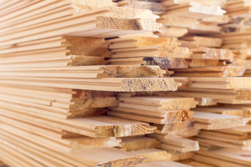 stack of wood boards  for construction or industrial work