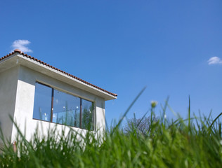 House In Green Field