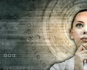 Thoughtful woman