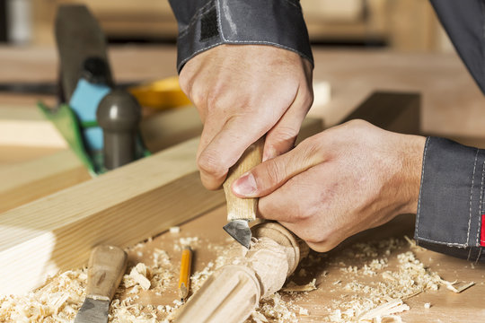 Carpenter at work