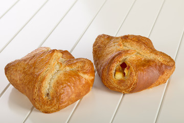 Sweet bun with cottage cheese