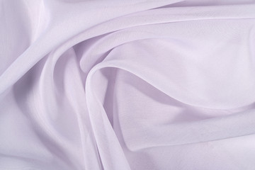 Lilac crumpled fabric background