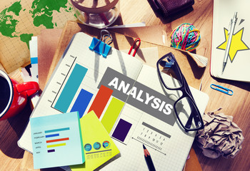 Analysis Information Bar Graph Data Statistic Concept