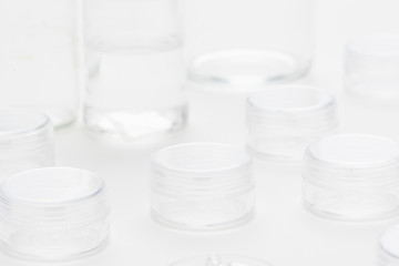 Resarch with samples in lab