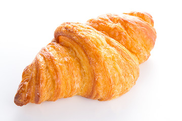 Fresh croissant isolated on white background