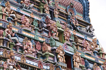 Fragment of a Hindu temple in Victoria, Seychelles