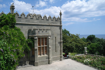 Fototapeta premium Vorontsov garden in the town of Alupka, Crimea, Ukraine.
