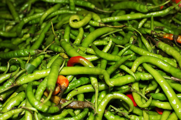 Chili peppers background