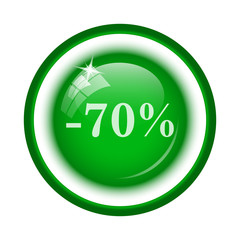 70 percent discount icon