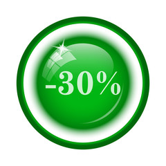 30 percent discount icon