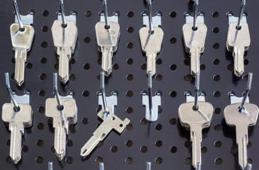 Keys for cutting on a  wall