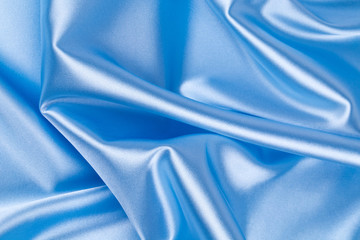 Gentle blue silk.