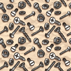 seamless vector pattern with screw