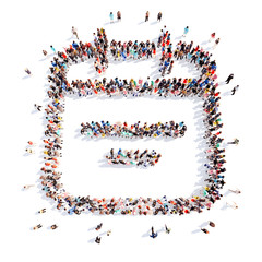 people in the form of a folder.