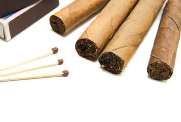 few cigars and matches