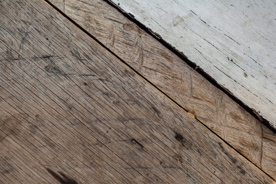 Texture of old wooden table