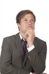 Nachdenklicher Geschäftsmann