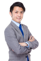 Smart asian business man