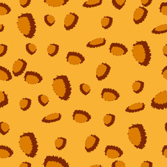 Vector seamless pattern with leopard skin