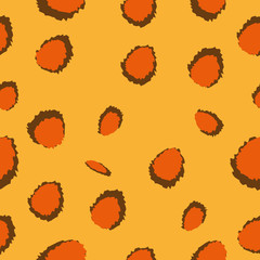 Vector seamless pattern with leopard skin