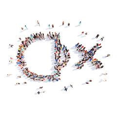 people in the form of sound icon.