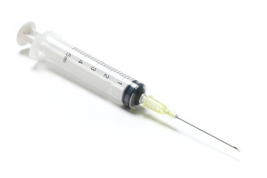 Syringe Isolated on White Stock Photo