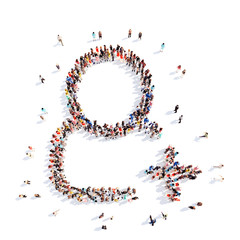 people in the form of a man.