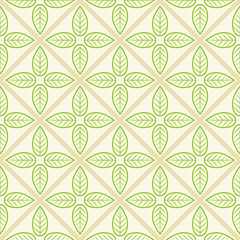 Texture with green leafs