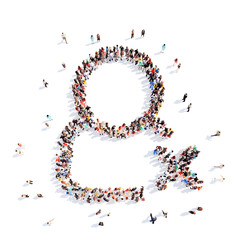 people in the form of a man.