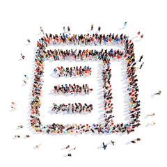 people in the form of a folder.