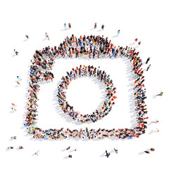 people in the form of a camera.