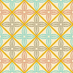 Texture with color leafs