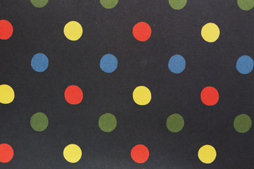 polka dot yellow-red-green-blue