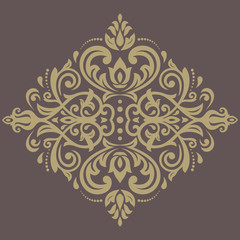 Damask Vector Orient Pattern